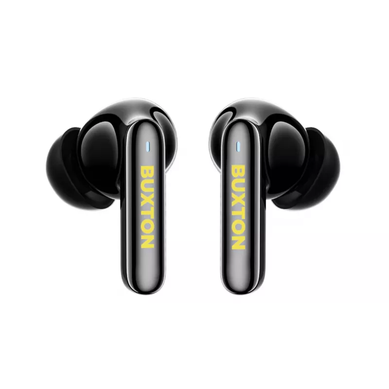 BXT Buxton BTW 7200 Black Tuya - Bezprzewodowe słuchawki douszne True Wireless z etui ładującym, czarne, Bluetooth 5.2, IPX4, sterowanie dotykowe, aplikacja Tuya Smart