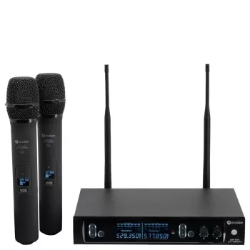 PDE Prodipe M850 DSP Duo UHF F5 - Bezprzewodowy system mikrofonowy UHF z 2 mikrofonami ręcznymi