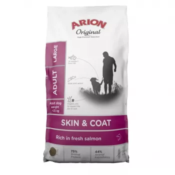 AIN ARION Original Skin & Coat Large Salmon - Sucha karma dla psów - 12kg