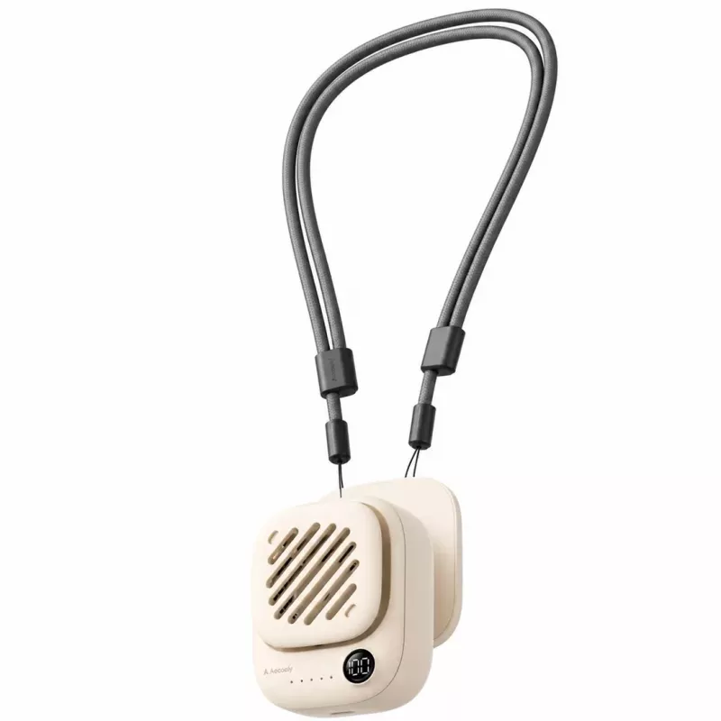 AEL Aecooly Click 01 Mini Przenośny Wentylator Naszyjny - Beżowy