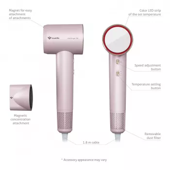 TLF TrueLife HairDryer D6 Suszarka do włosów 1600 W Róż