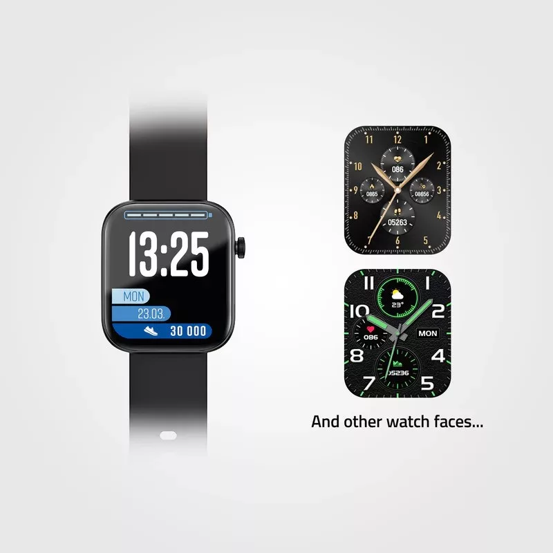LAMAX BCool2 Plus Black Smartwatch 1.8 inch IP67 Bluetooth 5.1 260mAh