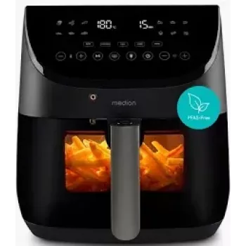 MEDION MD 13060 X20 XXL Air Fryer 6.6 L Czarny 1700 W z termometrem do żywności
