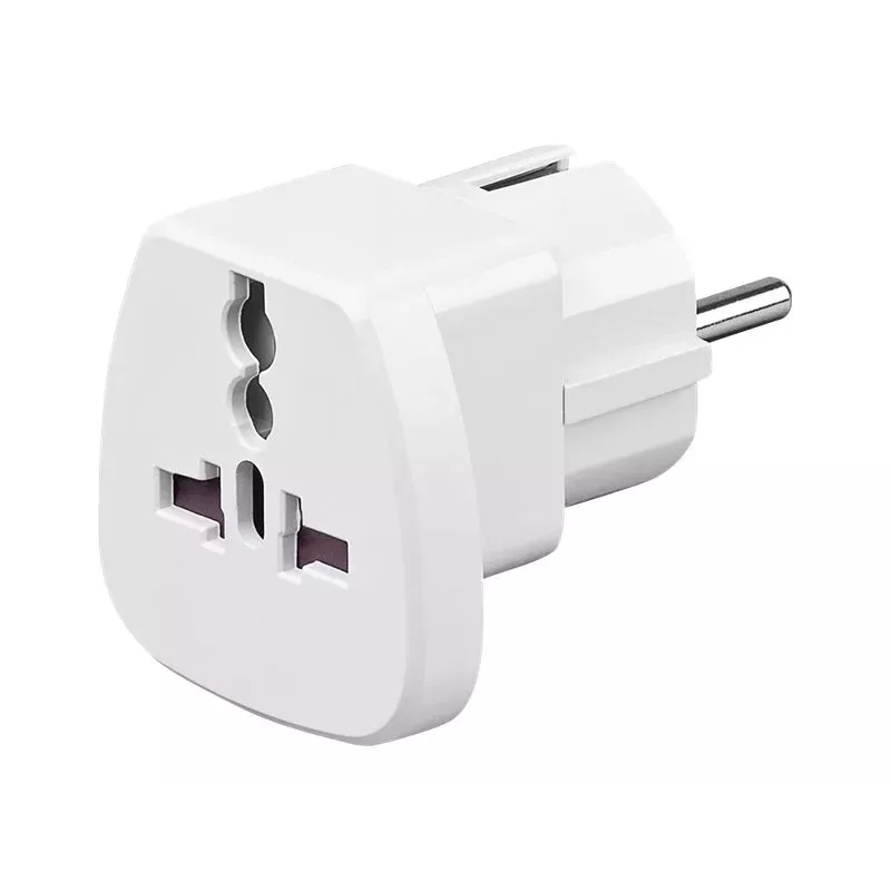 Goobay 94026 Przejściówka podróżna UK, US, IT, CH do EU, biała