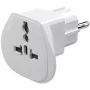 Goobay 94026 Przejściówka podróżna UK, US, IT, CH do EU, biała