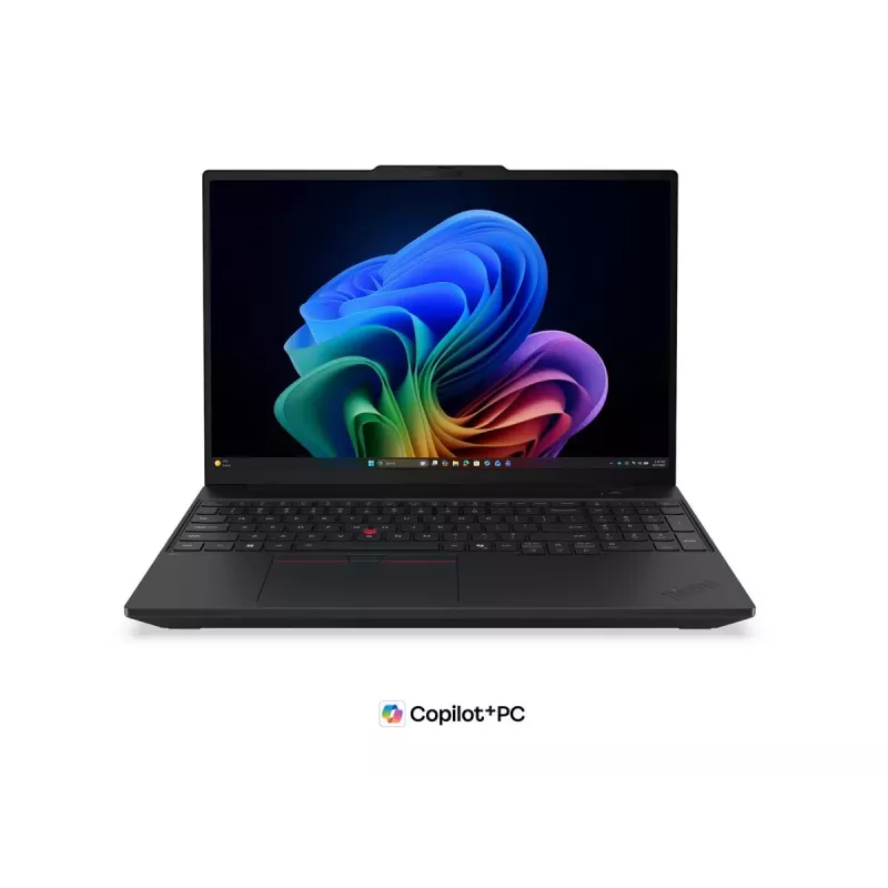 Lenovo ThinkPad T16 G5 Intel Laptop - 16 inch WUXGA IPS Anti-Glare, Intel Core Ultra 7 355, 32GB LPDDR5X, 512GB SSD, Intel Graphics, Windows 11 Pro, Wi-Fi 7, Bluetooth 5.4, Czarny
