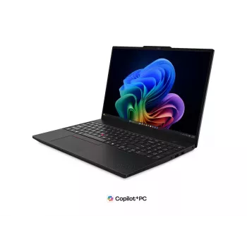 Lenovo ThinkPad T16 G5 Intel Laptop - 16 inch WUXGA IPS Anti-Glare, Intel Core Ultra 7 355, 32GB LPDDR5X, 512GB SSD, Intel Graphics, Windows 11 Pro, Wi-Fi 7, Bluetooth 5.4, Czarny