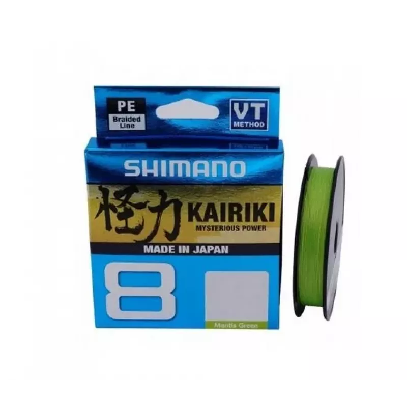 SHIMANO Kairiki 8 Żyłka Pleciona 0.060mm 150m 5.3kg Mantis Green