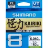 SHIMANO Kairiki 8 Żyłka Pleciona 0.060mm 150m 5,3kg Mantis Green