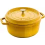 Staub La Cocotte 24 cm okrągłe żeliwne naczynie do gotowania, Cytrynowy, Żeliwo (1011669)