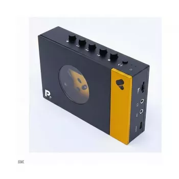 WeAreRewind Amy Przenośny Odtwarzacz Kaset z Bluetooth, Czarno-Żółty