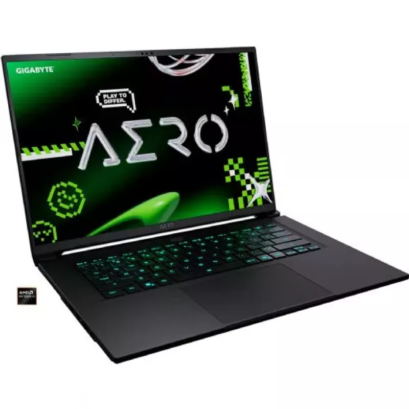 Gigabyte Aero X16 1VH93DEC64AH Laptop, AMD Ryzen 7, 32 GB RAM, SSD, 16.0" WQXGA (produkt odnowiony)