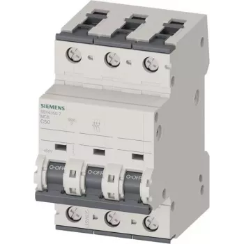 SIEMENS SENTRON 5SY4 Wyłącznik nadprądowy 5SY4350-7 C50A 3-biegunowy 10kA