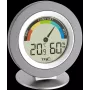 TFA 30.5019 Thermo-Higrometr COSY - Cyfrowy termometr i higrometr wewnętrzny z pamięcią min/max, wskaźnikiem strefy komfortu, wyświetlaczem LCD, biały