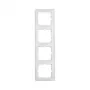 Berker S.1 4-Gang Cover Frame Polar White Glossy