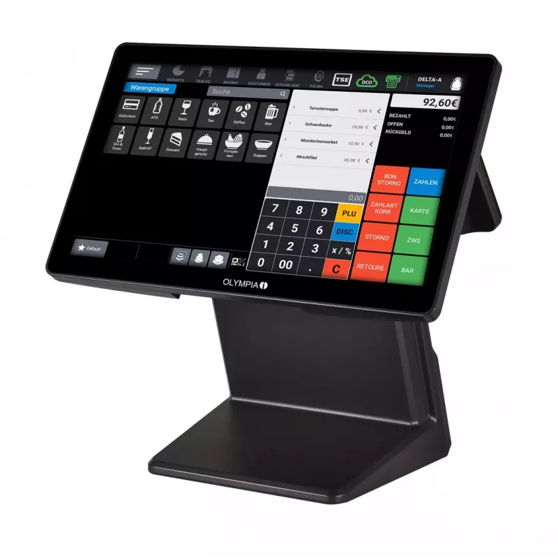 OLYMPIA T400K All-in-One 39,6 cm (15,6 cala) Terminal POS z ekranem dotykowym Czarny