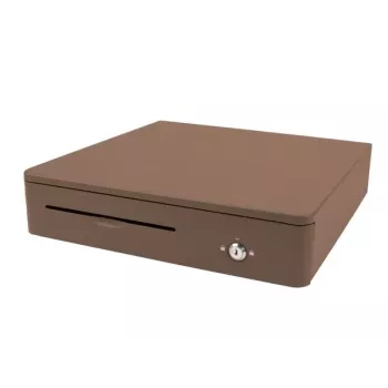 OLYMPIA M405 Elektroniczna szuflada kasowa, czarna, 4 przegródki na banknoty/8 przegródek na monety, 24V, RJ11/RJ12, kabel 1,5 m
