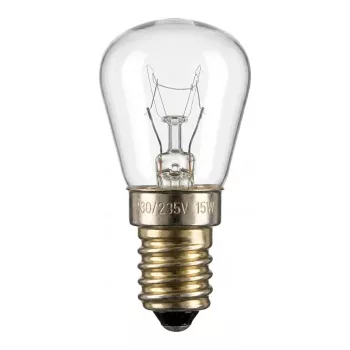 Scharnberger 29900 Żarówka do lodówki gruszkowa 26x57mm E14 230V 15W przezroczysta