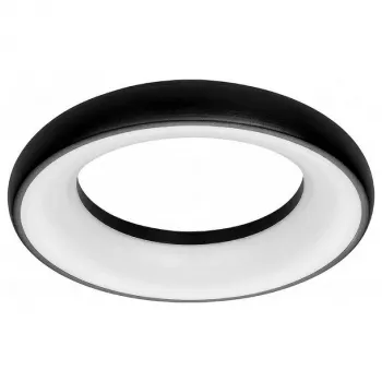 Synergy 21 LED Okrągła Lampa Donut Neutralna Biel Czarny 25W