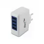 FLEPO USB 4-Port Power Supply 100-240V 4A 20W Black EU Plug
