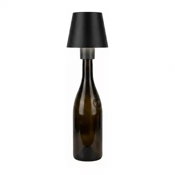 SYNERGY21 LED Lampa Stołowa z Akumulatorem do Butelek - Zewnętrzna IP54 - Dotykowy Ściemniacz - Antracyt