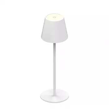 SYNERGY21 LED Lampa Stołowa Akumulatorowa - Outdoor IP54 - Dotykowy Ściemniacz - Biała