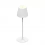 SYNERGY21 LED Lampa Stołowa Akumulatorowa - Outdoor IP54 - Dotykowy Ściemniacz - Biała