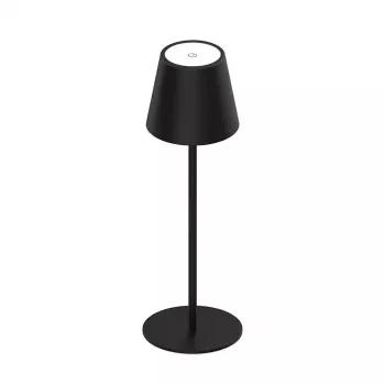 SYNERGY21 Synergy 21 LED Lampa Stołowa Akumulatorowa - Outdoor IP54 - Dotykowy Ściemniacz - Czarny