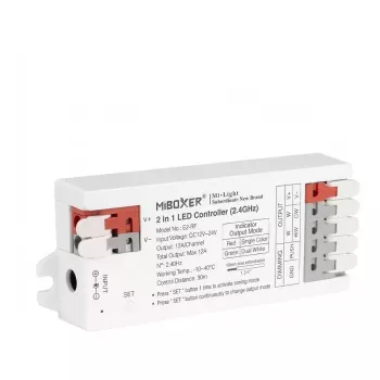 Miboxer E2-WR Sterownik LED 2w1 Single Color/Dual White (CCT) Wi-Fi + 2.4GHz