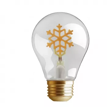 SYNERGY21 LED Retrofit E40 Dekoracyjna Żarówka Świąteczny Płatek Śniegu Ładowalna