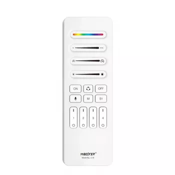 Synergy 21 Pixel LED Remote Control SPI - Pixel 2.4GHz (RGB/RGB-W/RGB+CCT) 4 Strefy 4 Sceny *Milight/Miboxer* (Biały) (C10-W)