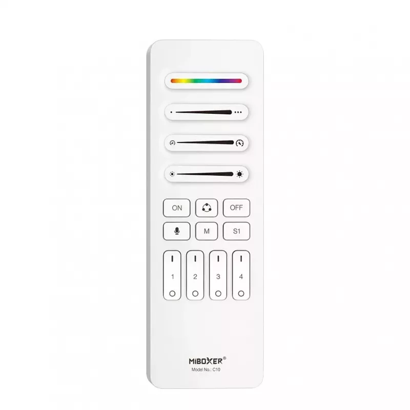 Synergy 21 Pixel LED Remote Control SPI - Pixel 2.4GHz (RGB/RGB-W/RGB+CCT) 4 Strefy 4 Sceny *Milight/Miboxer* (Biały) (C10-W)