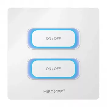MIBOXER ESW2 2-Gang Smart Switch WiFi + 2.4GHz Motion Sensor Dimmer do Milight/Miboxer (Biały)