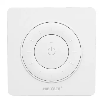 MIBOXER K3P-W 2.4GHz LED Pilot Obrotowe Koło Podwójna Biel CCT Zaokrąglone Rogi Biały