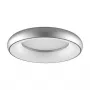 SYNERGY21 LED Okrągła Lampa Sufitowa Donut Ciepła Biel Srebrny 35W