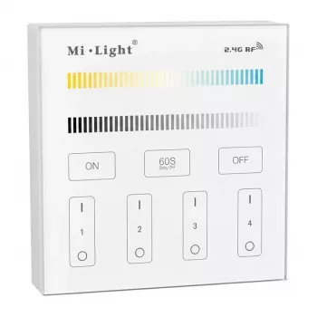 MIBOXER Synergy 21 LED Smart Panel Dual White (CCT) 4-Zone Remote Control (T2)