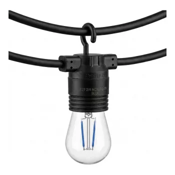 SYNERGY21 LED Retrofit E27 S14 Blue 2W do lampek girlandowych