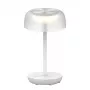 SYNERGY21 LED Lampa Stołowa SOLAR/Akumulator, Outdoor IP54, Dotykowy Ściemniacz, Przezroczysto-Biała
