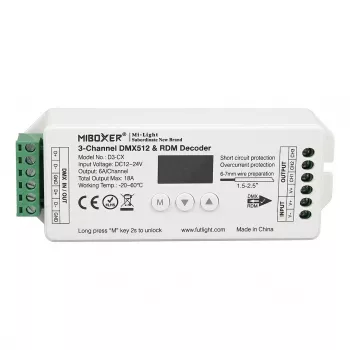 MIBOXER D5-CX LED DMX 5-kanałowy kontroler Seria DMX