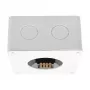 SYNERGY21 LED Sensor Mikrofalowy Radar Czujnik Obecności Człowieka 2.4GHz, Kwadratowy, Rama Montażowa Natynkowa, Kompatybilny z MiLight/MiBoxer