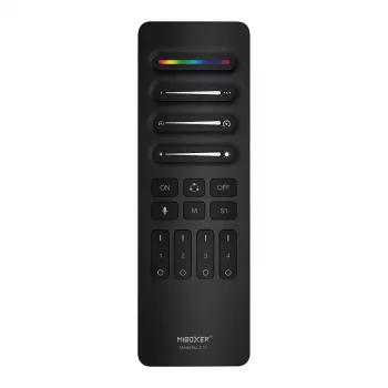 Synergy 21 Pixel LED Remote Control SPI - Pixel 2.4GHz (RGB/RGB-W/RGB+CCT) 4 Strefy 4 Sceny *Milight/Miboxer* (Czarny) (C10-B)
