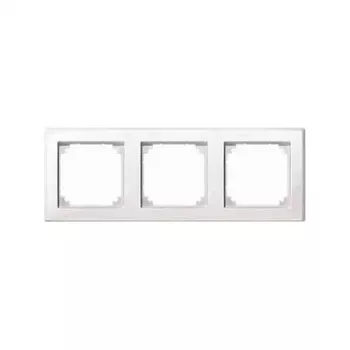 MERTEN 3-Gang Frame Cover Polar White 22.3 x 8.1 cm