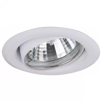 BRUMBERG NV-Einbaustrahler 50W GX5.3 Oprawa wpuszczana, żelazo, stała, biała, pierścień sprężynujący