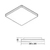 Brumberg 12514073 AB-Downlight BYAM Kwadratowy Biały 18W 230V IP65 Nieściemnialny 5700K