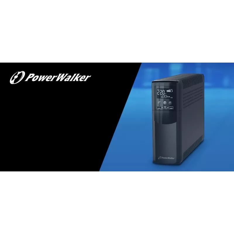 POWER WALKER UPS PowerWalker VI 600 CSW FR Line-Interactive 600 VA 360 W 2 gniazda