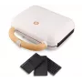 Lauben 3-in-1 900W Sandwich Maker - Black/Silver