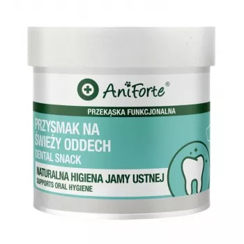 ANIFORTE Dental Snack Dog Treat 50g - Redukcja płytki nazębnej i kamienia, naturalne składniki