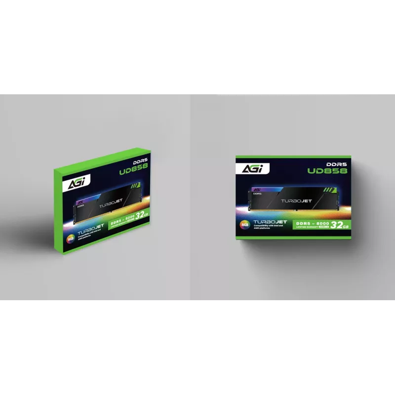 AGI TECHNOLOGY 32GB DDR5-6000MHz PC5-48000 CL32 Dual Channel Kit (2x16GB) pamięć do komputera stacjonarnego