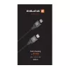 Evelatus USB-C do USB-C Kabel 1.2m 60W PD Pleciony Nylon Biały