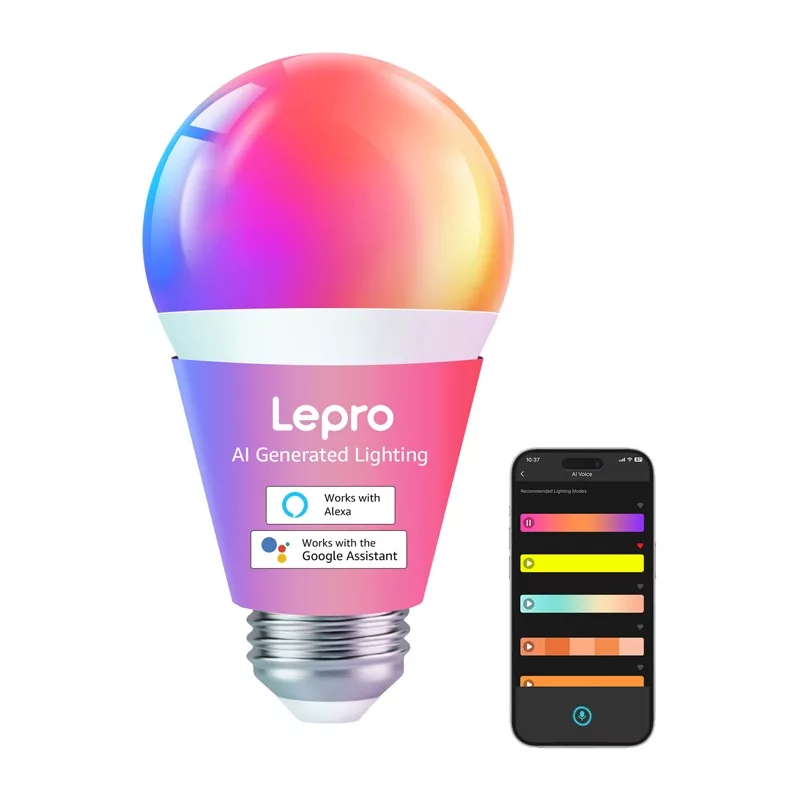 LEPRO B1 E27 Żarówka LED z Bluetooth i Wi-Fi, 806 lm, RGB Tunable White